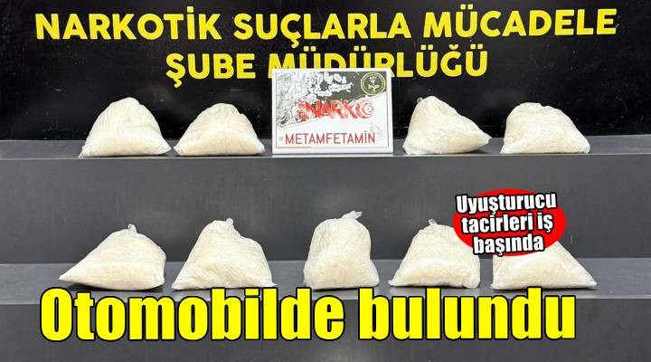 Otomobilde 10 kilo 40 gram metamfetamin ele geçirildi