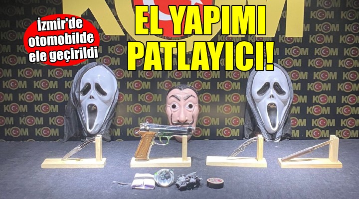 Otomobilde el yapımı patlayıcı ele geçirildi