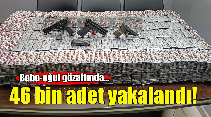 Otomobilden 46 bin uyuşturucu hap çıktı!