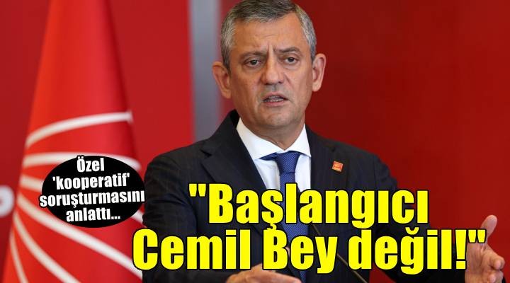 Özel 'kooperatif' soruşturmasını anlattı... 'Bu işin başlangıcı Cemil Bey değil!'