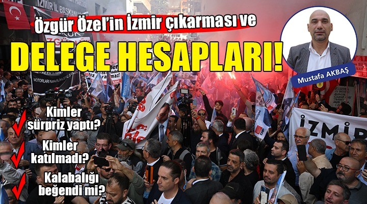 Özgür Özel, İzmir çıkarması ve kurultay delege hesapları