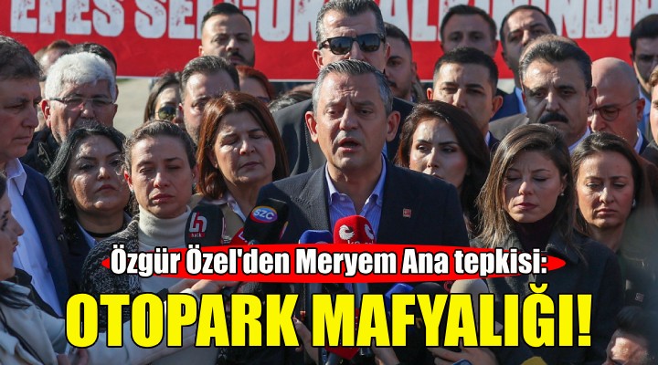 Özgür Özel'den Meryem Ana tepkisi: Yapılan iş otopark mafyalığı!