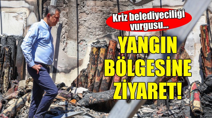 Özgür Özel'den yangın bölgesine ziyaret!