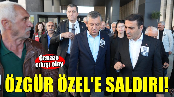 Özgür Özel'e cenaze çıkışı saldırı!
