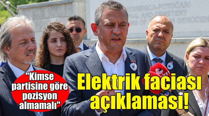 Özgür Özel'den elektrik faciası açıklaması!