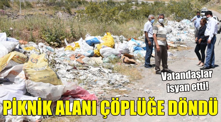 Piknik alanı çöplüğe döndü!