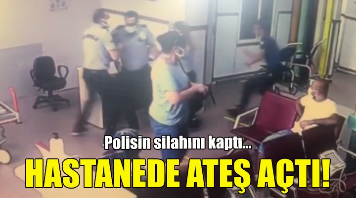 Polisin tabancasını alıp ateş açtı!