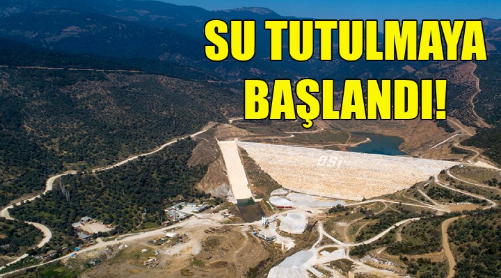 Rahmanlar Barajı'nda su tutulmaya başlandı!