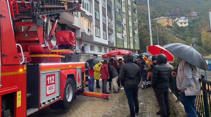 Rize'de heyelan: 1 ölü!