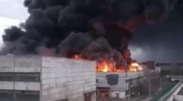 Rusya'da balistik füze fabrikası yandı