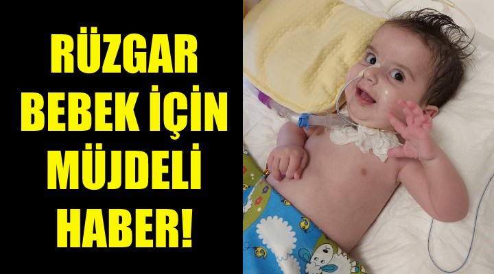 Rüzgar bebek için müjdeli haber!