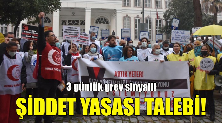 Sağlık çalışanları İzmir'de iş bıraktı!