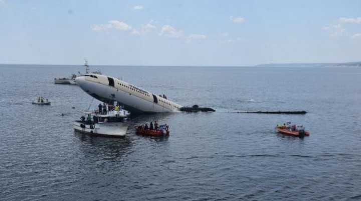 Saros Körfezi'nde dev uçak batırıldı!