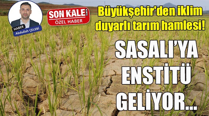 Sasalı'ya enstitü geliyor... Büyükşehir'den iklim duyarlı tarım hamlesi!