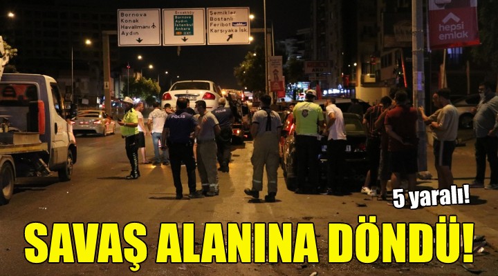 Savaş alanına döndü!