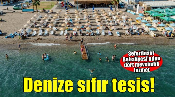 Seferihisar Belediyesi'nden Ürkmez'e denize sıfır sosyal tesis