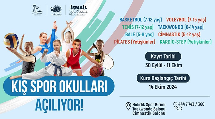 Seferihisar'da kış spor okulları başlıyor