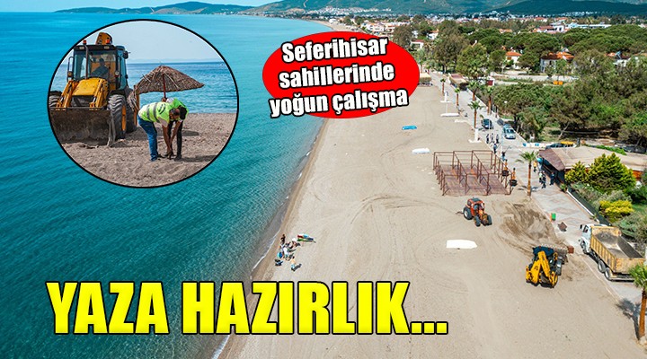 Seferihisar sahilleri yaza hazırlanıyor