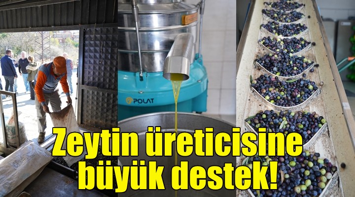 Seferihisar'da zeytin üreticisine büyük destek!