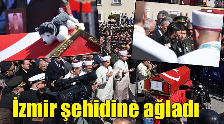 İZMİR ŞEHİDİNE AĞLADI... Şehit Uzman Onbaşı Ak, son yolculuğuna uğurlandı