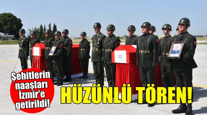 Şehit pilotlar için İzmir'de hüzünlü tören!
