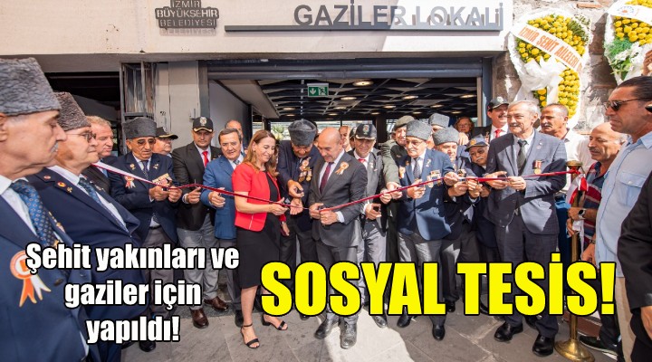 Şehit yakınları ve gaziler için sosyal tesis!