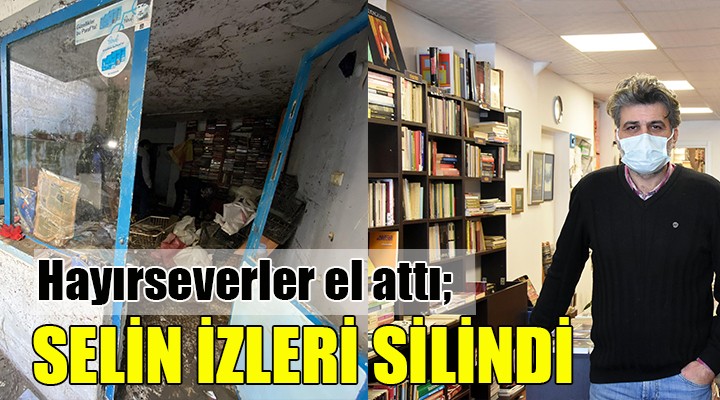 Sel mağduru sahaf hayırseverlerin desteğiyle yeni dükkan açtı