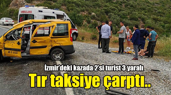 Selçuk'ta kaza: 2'si turist 3 yaralı