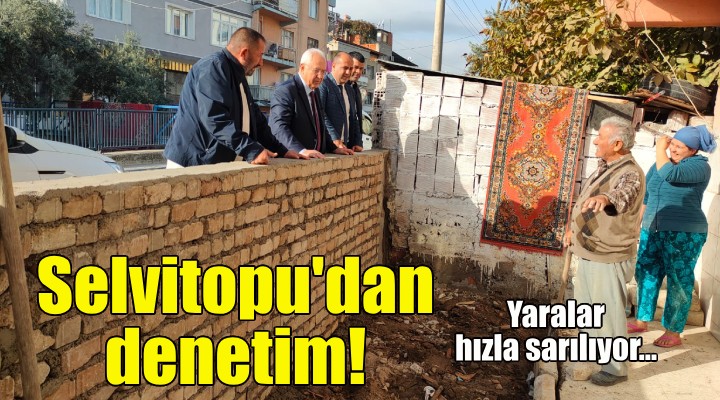 Selvitopu'dan su baskını ve asfalt denetimi!