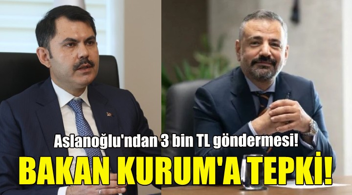 Şenol Aslanoğlu'dan Bakan Kurum'a İzmir tepkisi!