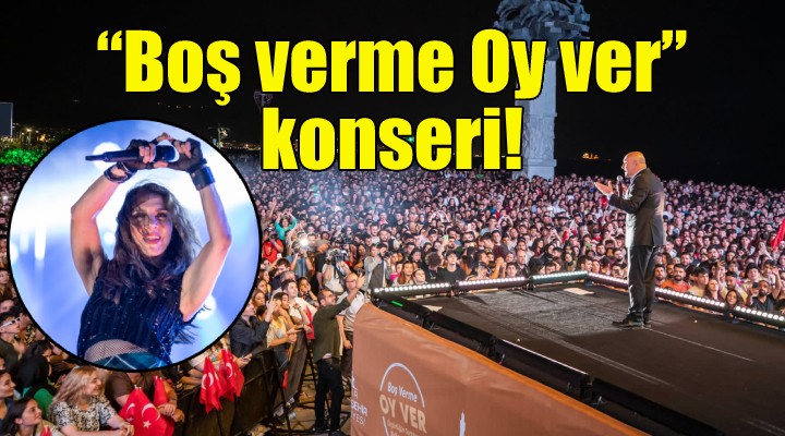 Sertab Erener'den Boş verme Oy ver konseri!