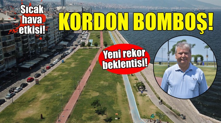 Sıcaklık uyarısı yapılan İzmir'de Kordon boş kaldı!