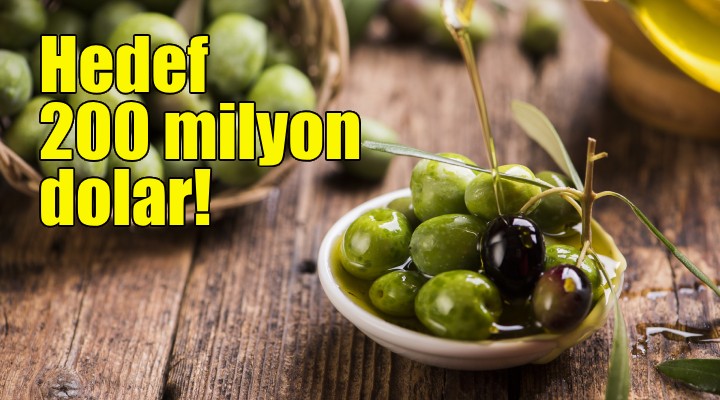 Sofralık zeytin ihracatı 200 milyon dolara koşuyor!