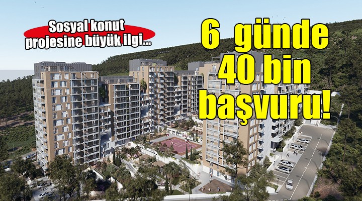 Sosyal konut projesine büyük ilgi... 6 günde 40 bin başvuru!