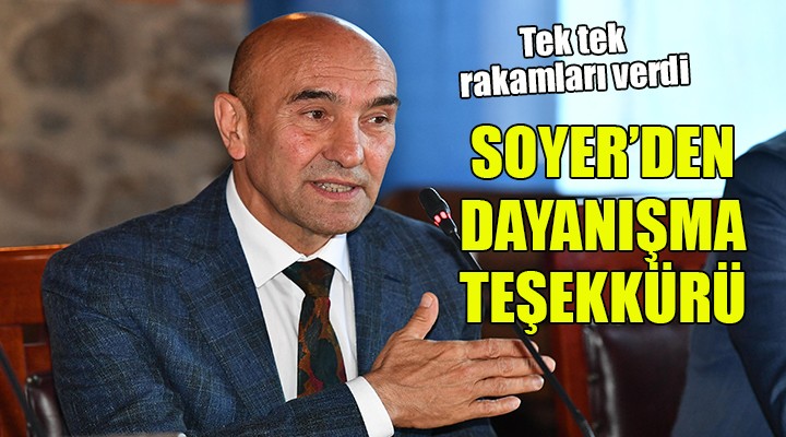 Soyer'den 'Dayanışma' teşekkürü...