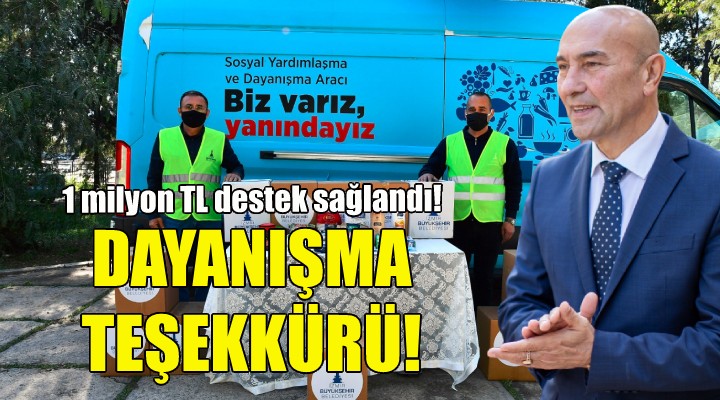 Soyer'den İzmirlilere dayanışma teşekkürü!