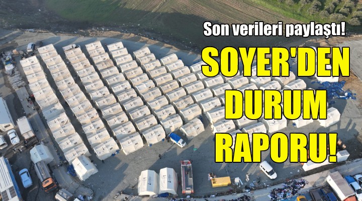 Soyer'den durum raporu... Büyükşehir ekipleri tam kapasiteyle deprem bölgesinde!