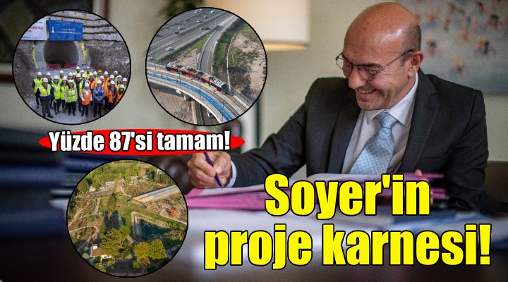 Soyer'in proje karnesi: Yüzde 87'si tamam!