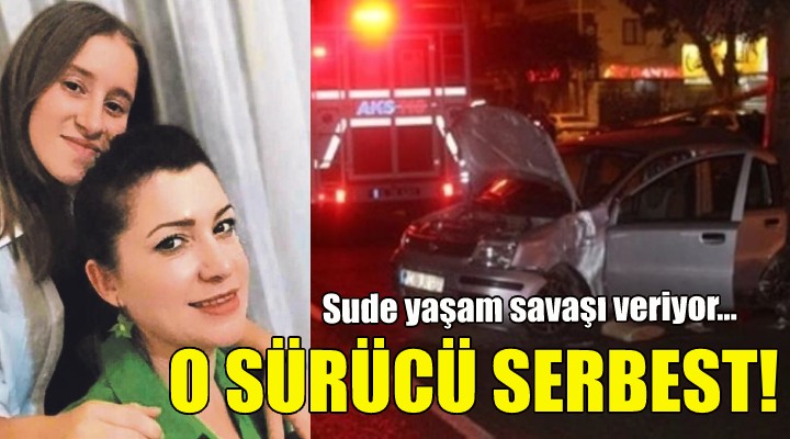 Sude yaşam savaşı veriyor, sürücü serbest!