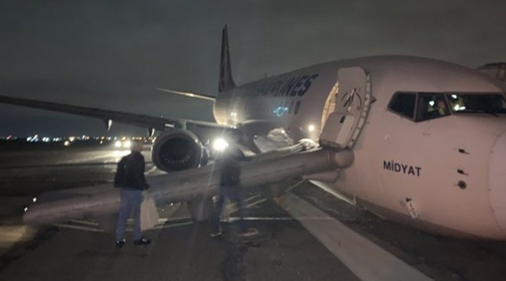 THY uçağı Odesa'da pistten çıktı!