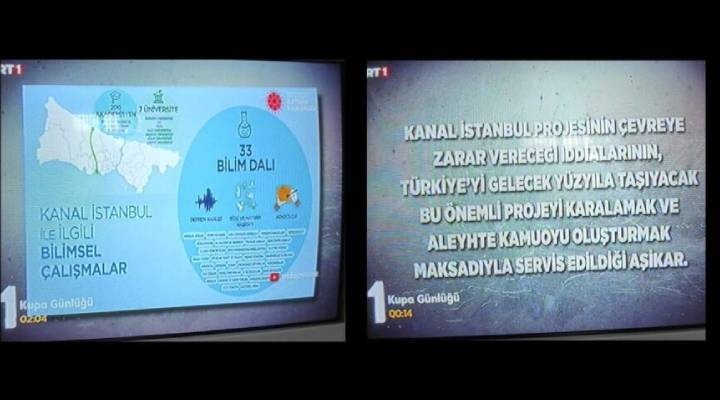 TRT'de Kanal İstanbul propagandası!