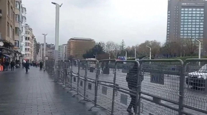 Taksim'de polis ablukası