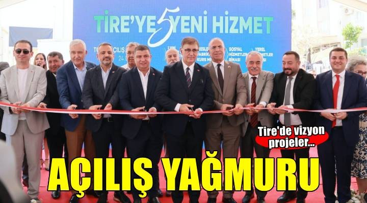 Tire'de vizyon projeler... Açılış yağmuru