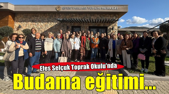 Toprak Okulu'nda uygulamalı budama eğitimine yoğun ilgi...