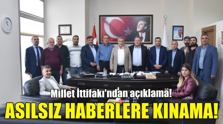 Millet İttifakı'ndan asılsız haberlere kınama!