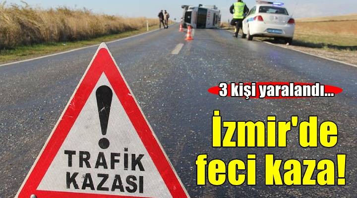 Torbalı'da otomobilin tıra çarptığı kazada 3 kişi yaralandı