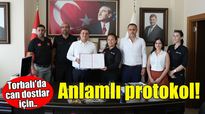 Torbalı’da can dostlar için anlamlı protokol!