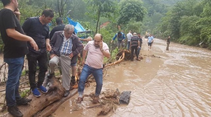 Trabzon'daki taşkından acı haber