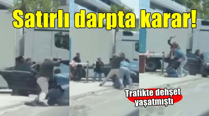 Trafikte satırlı darpta karar çıktı!
