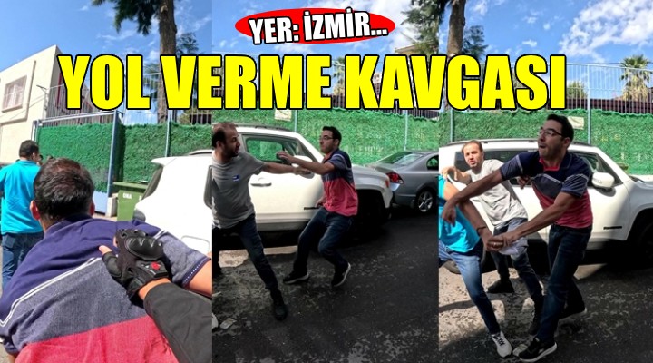 Trafikte yol verme kavgası kamerada!